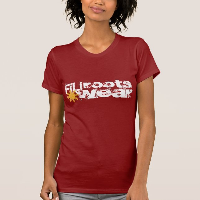 T-shirt rouge de filirootswear (Devant)