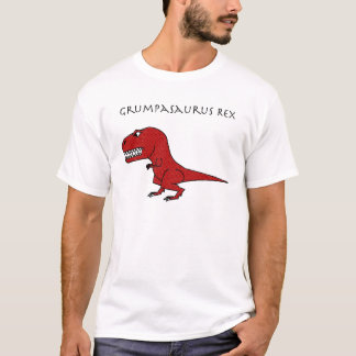 T-shirt Rouge de Grumpasaurus Rex texturisé
