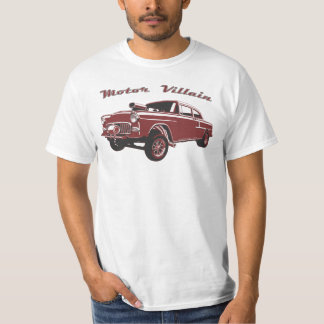 T-shirt rouge de hot rod de Gasser