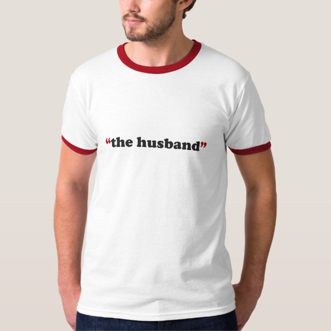 T-shirt "Rouge de la sonnerie T du mari" (Devant)