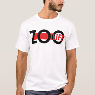 T-shirt ROUGE de la vie de zoo