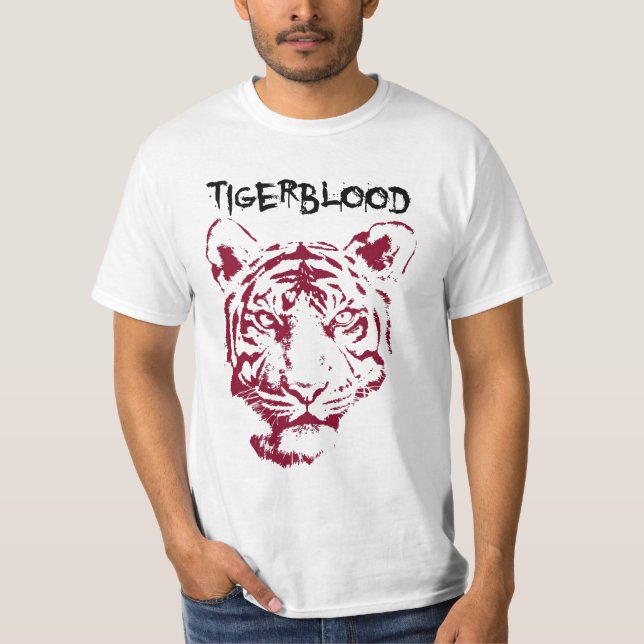 T-SHIRT ROUGE DE TIGERBLOOD (Devant)