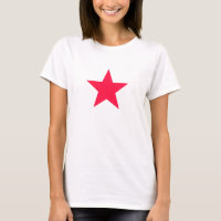 T-shirt rouge d'étoile