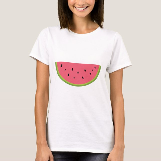 T-shirt Rouge doux de santé de fruit de pastèque de (Devant)