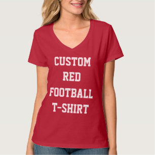 T-SHIRT ROUGE du FOOTBALL des femmes