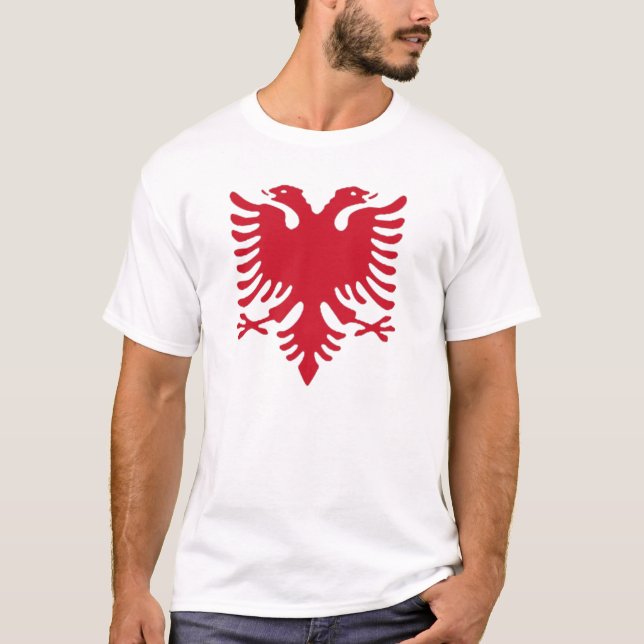 T-shirt Rouge Eagle de Gashi (Devant)