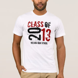 T-shirt Rouge et noir - classe de 2013