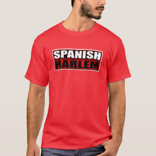 T-SHIRT ROUGE ET NOIR "DE HARLEM D'ESPAGNOL"