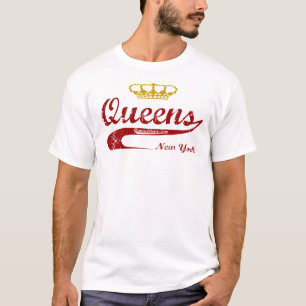 T-shirt Rouge et or - Queens, New York City NYC