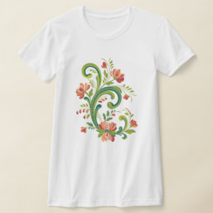 T-shirt rouge et rose