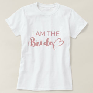T-shirt Rouge Fard Rose Je Suis La Mariée Enterrement De V
