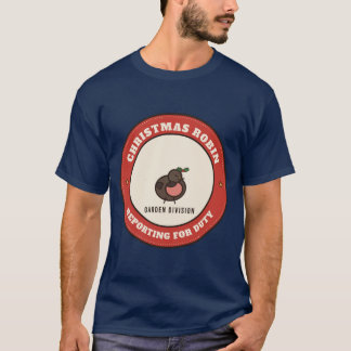 T-shirt Rouge-gorge de Noël : prêt à l'emploi