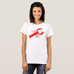 T-shirt Rouge Homard crustacé de fruits de mer 4Laurie