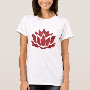 T-shirt rouge lotus