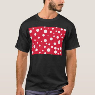 T-shirt Rouge lumineux avec l'amusement blanc d'été de