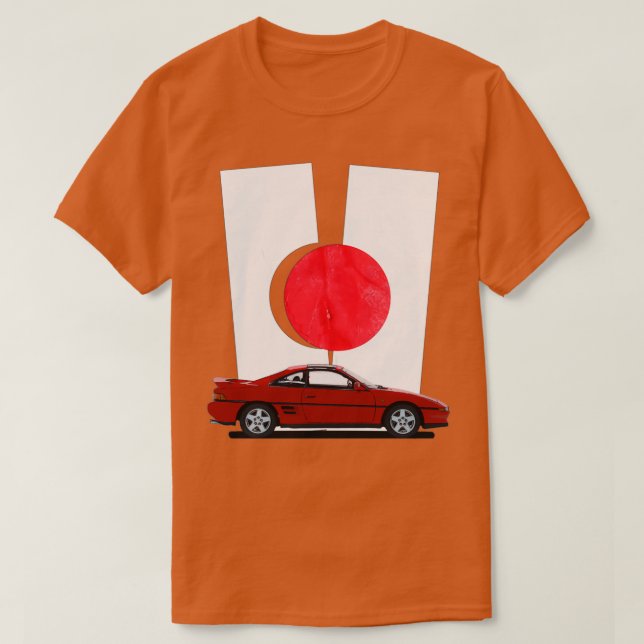 T-SHIRT ROUGE MR2 (Design devant)