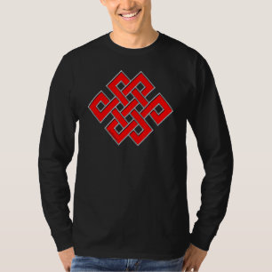 T-shirt Rouge Mystique noeud sans fin, éternel, infini, Pa