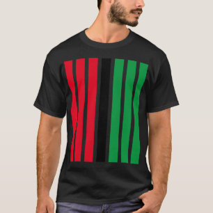 T-shirt rouge noir vert Kwanzaa