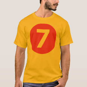 T-shirt Rouge numéro sept