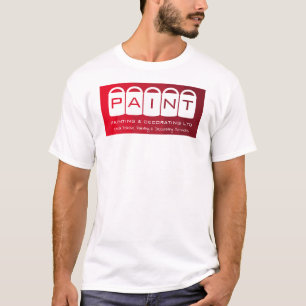 T-shirt Rouge Ombre, Seaux de peinture, Peintre & Décorate
