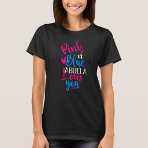 T-shirt Rouge Ou Bleu Abuela Vous Aime Sexe Révéler 1