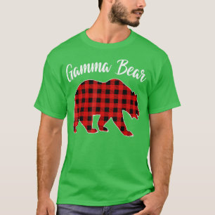 T-shirt Rouge Pajam Gamma Ours Correspondant Buffalo Famil