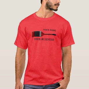 T-shirt rouge Peintre-pinceau