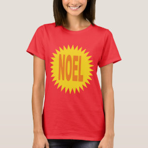 T-shirt rouge profond pour femme SOLEIL NOEL