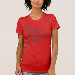 T-shirt rouge quotidien multitâche de guerrière de