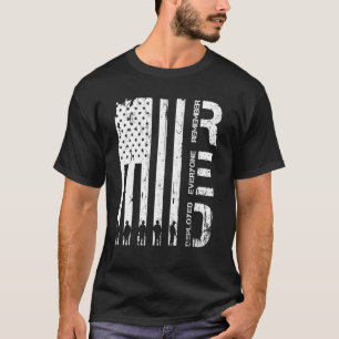 T-shirt Rouge Rappelez-vous que tout le monde déployé vend
