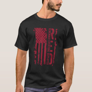 T-shirt Rouge Souvenez-vous de tous les employés Red Distr