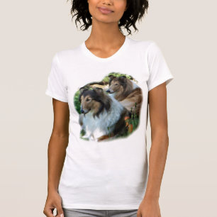 T-shirt Rough Collie Art Don