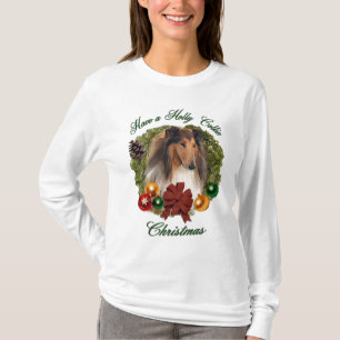 T-shirt Rough Collie Cadeaux de Noël
