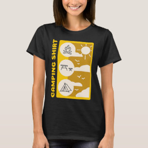 T-shirt Roughit Fire Picnic Table Tente Camping