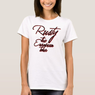 T-shirt Rouillé, les femmes drôles de vacances européennes