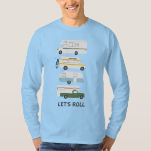 T-shirt ROULE ! Remorque VTT Cute Campervan vanlife