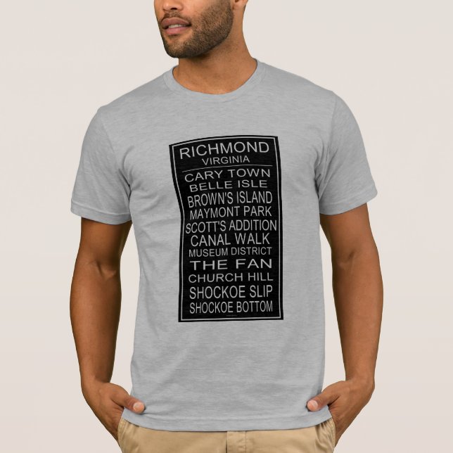 T-shirt Rouleau d'autobus de Richmond Virginia (Devant)