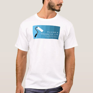 T-shirt Rouleau, Peintre & Décorateur Bleu Ombre & Peintur
