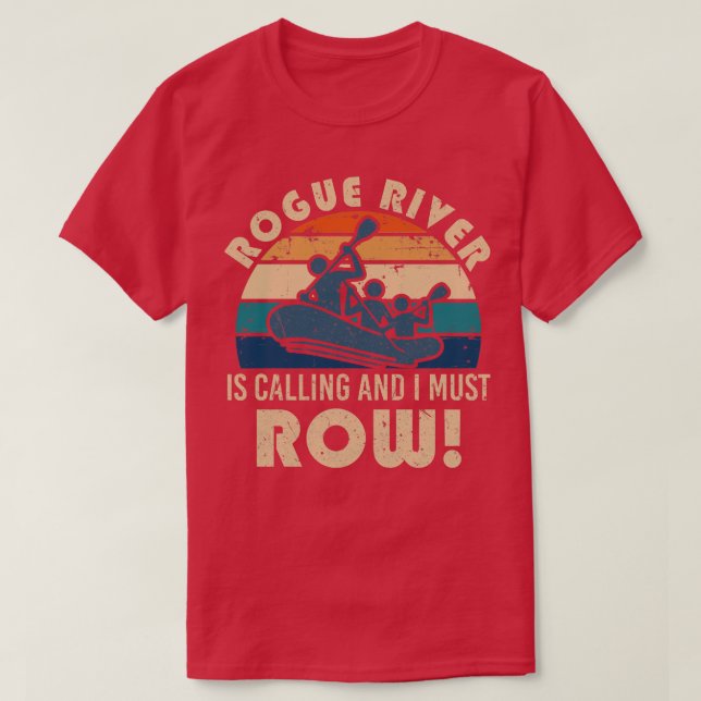 T-shirt Roulement de la rivière Rogue (1) (Design devant)