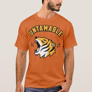 T-shirt Roulement de tigre de fleur indomptable