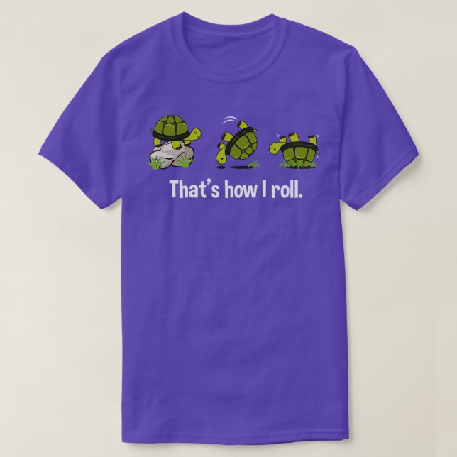 T-shirt Roulement De Tortue Drôle De Canard Et De Rouleau  (Design devant)