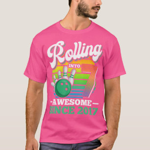 T-shirt Roulement En 7 Ans Bowling Anniversaire 7E Bi