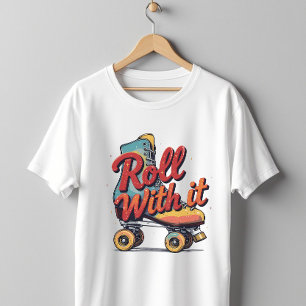 T-shirt Rouler avec It Retro les années 70 80s Roller Skat