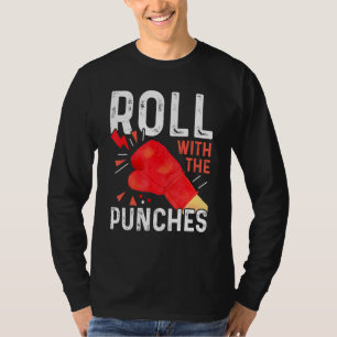 T-shirt Rouler Avec Les Punches Boxing Entraînement Coach