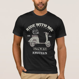T-shirt Rouler avec moi nom personnalisé