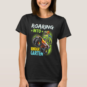 T-shirt Rouler dans le jardin d'enfants Dinosaur T Rex Ret