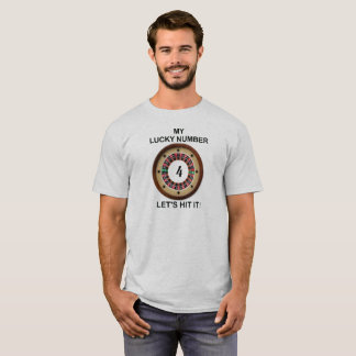 T-shirt Roulette PERSONNALISÉE Numéro Lucky Ici