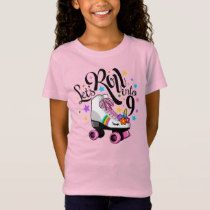 T-Shirt Roulons dans l'anniversaire 9. Licorne, raie de