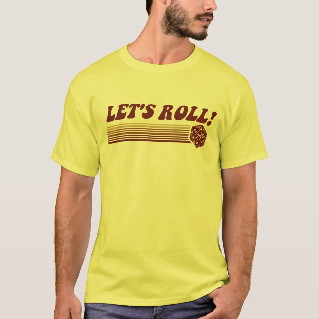 T-shirt Roulons les matrices de jeu de Roleplaying (Devant)
