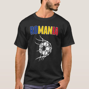 T-shirt Roumanie Bal De Football En Net Soutien Football R